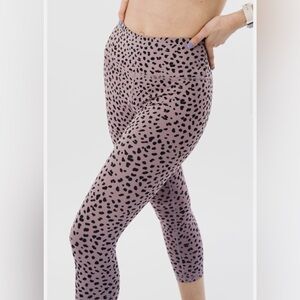 Zyia Lilac Jaguar Fit n Free Hi-Rise Leggings 7/8 24”